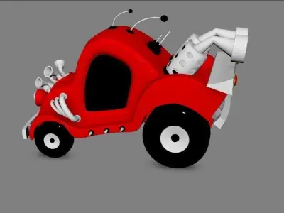 Race Car Free low-poly 3D model
