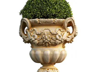 Garden Pot 04 3D model