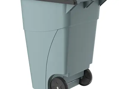 Rollout Wheeled Trash Can 32 and 50 GAL 3D model