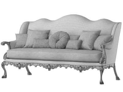 benjamin randolph french sofa art 732 3D model