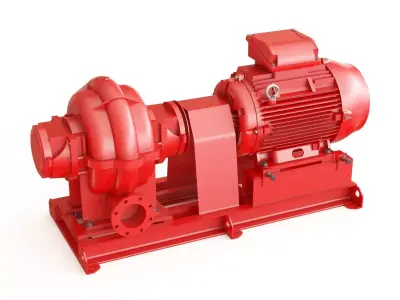 Pump water 3D model purchase