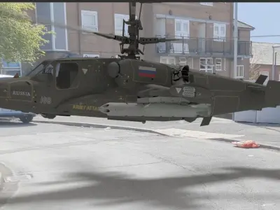 KA 50 Helicopter 3d model 3d max 2019 Low-poly 3D model