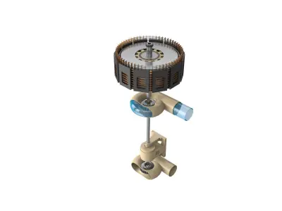 Hydropower Francis Turbine Generator  3D model