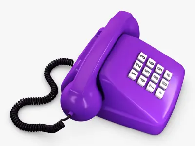 Retro Telephone M 3 3D model