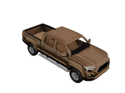 Generic Pickup Simple Durable Utility Truck 04 3D model