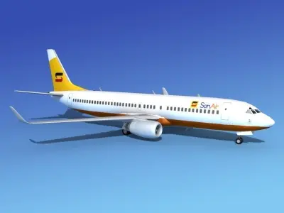Boeing 737-800 Sonair 3D model