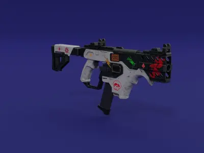 Custom Paint SMG 3D model