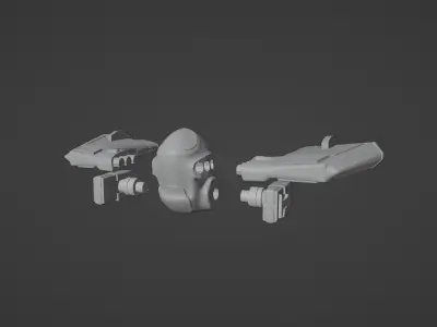 Battle aircraft-Fast B 3D print model