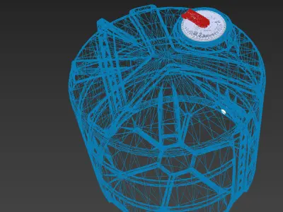 Plastic water tank 3D model purchase