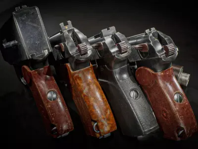 PM Makarov Modular System Low-poly 3D model