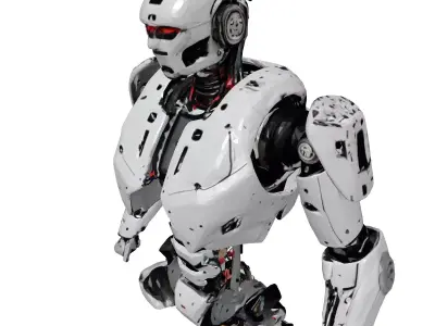 Damaged Robot Torso 3D Model 3D model