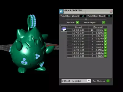  GOLD Bomb Pendant 3D print model