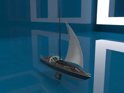 sailing yacht 3D model