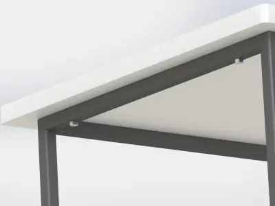 Factory work-table 1000x600 mm v2 3D model
