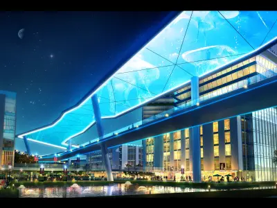 3Dmax fashion city commercial square building 65 3D model
