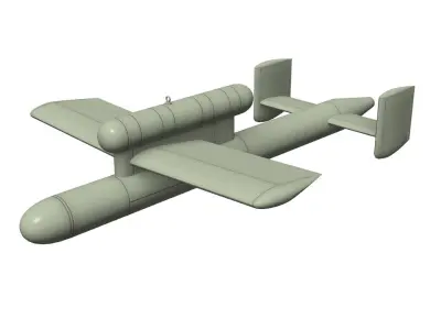Ki67 Type4 heavy bomber Hiryu and i go model1 kou  3D model