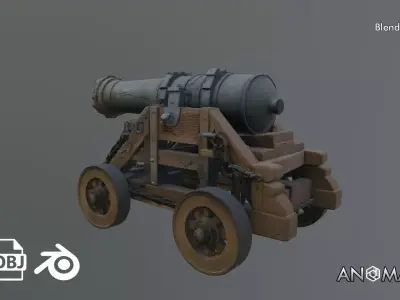 old mortar 3D model