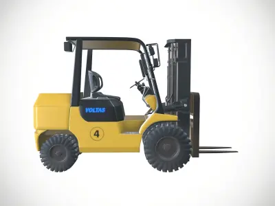 Forklift 3D model 2