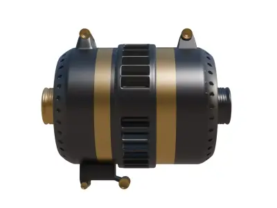 Advanced Industrial Motor Turbine 3D model