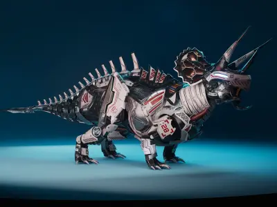 SciFi Dinosaur2 Low-poly 3D model
