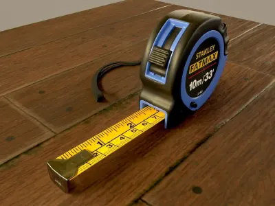 Realistic Tape Measure 3D Model PBR Product Visualization Low-poly 3D model