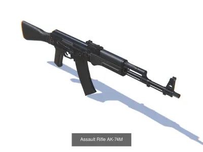 Assault Rifle Bundle 3D Model Pack