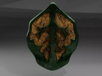 Stylized Shield Game ready High poly 3D model