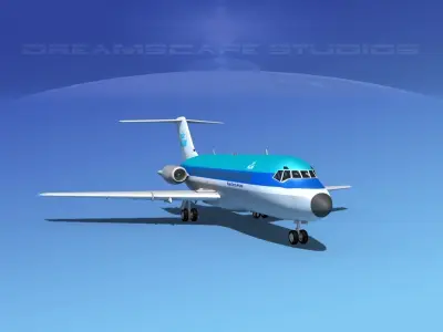 Douglas DC-9-15 KLM 3D model