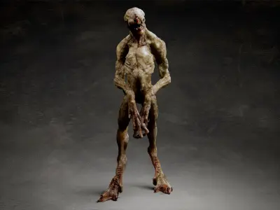 Ghoul creature 3D model