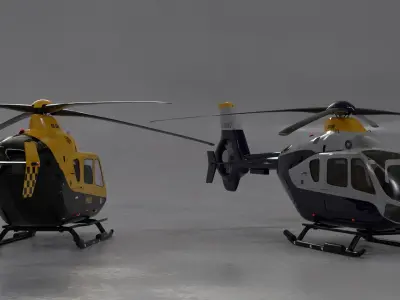 Helicopter london fire brigade 3D model