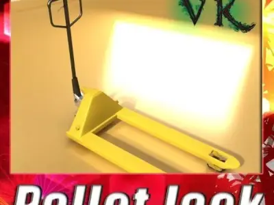 Pallet Jack High Detail 3D model