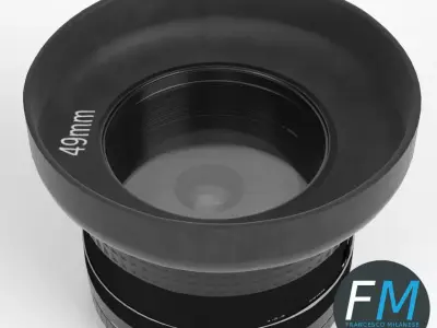Camera lens 3D model purchase