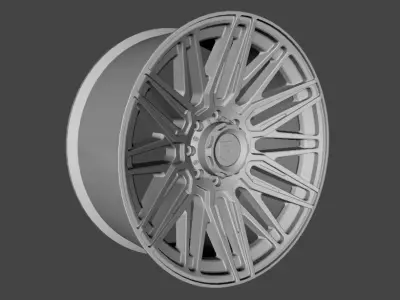 WHEEL BASED GEAR OFF ROAD 770B EDGE GLOSS BLACK 3D model