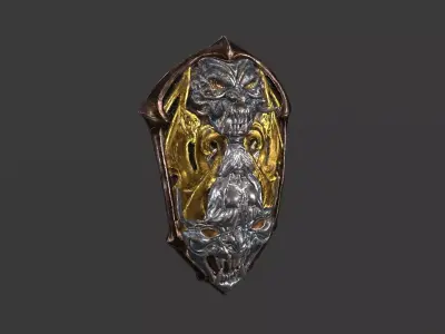 Shield 06 Low-poly 3D model