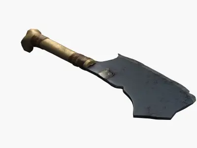 Fantasy ax Low-poly 3D model purchase