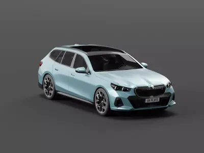 Bmw I5 Touring 2024 Free 3D model