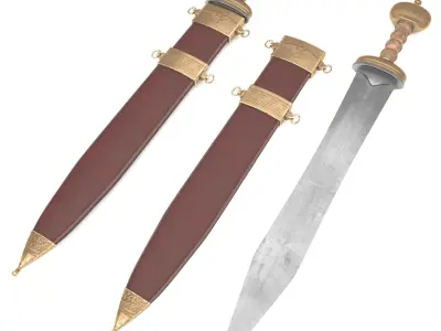 Roman sword Low-poly 3D model purchase