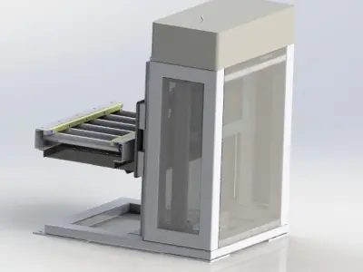 Electric elevator 3D model