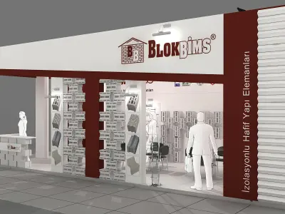Exhibition Stand - ST0043 3D model