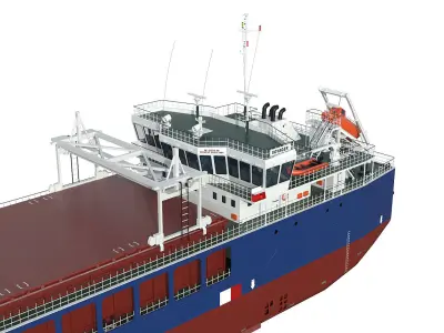 General Cargo Ship hquality 3D model