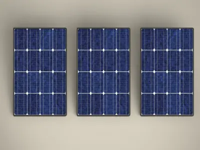 Solar panel 3D model 15