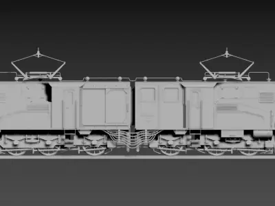 3D model of an electric locomotive 3D model