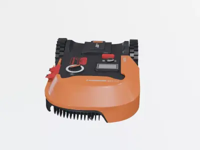 Robot Lawnmower Low-poly 3D model