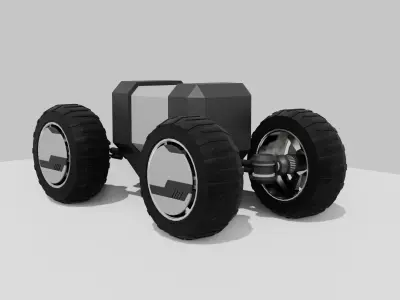 SCI FI TIRE Free low-poly 3D model