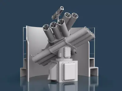 Corvus Chaff Launcher Royal Navy  3D model