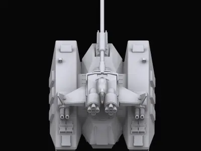 Gundam EF Magella attack model 3D model