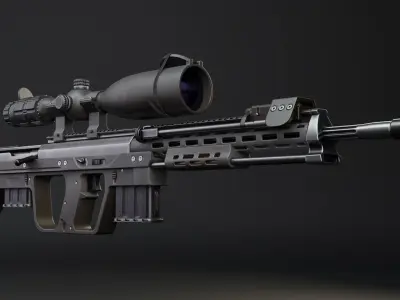DSR 1 modified Low-poly 3D model