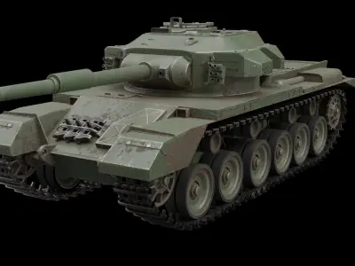 Centurion Mk3 Tank Low-poly 3D model