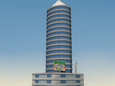 Building Lowpoly 02 Low-poly 3D model