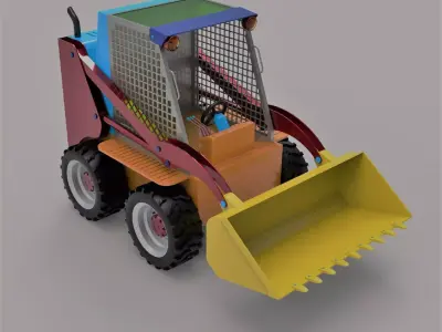 Front Loader Low-poly 3D model